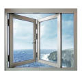 Three Sash 6063 Aluminum Folding Windows One Fixed